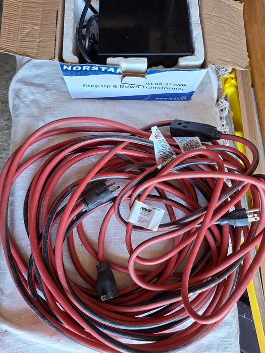 Transformator i kabel, przedluzacz Husky USA