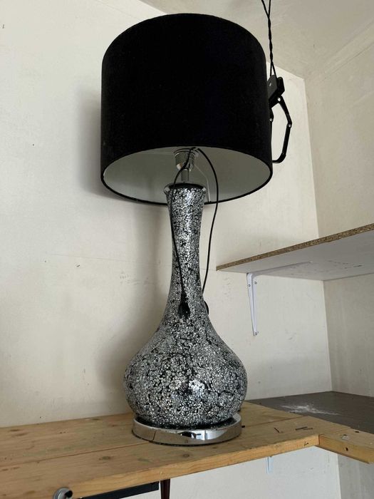 Lampa stojaca srebrna okazja