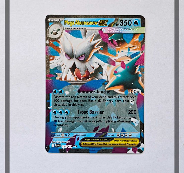 Mega Abomasnow Ex 036/132 MEG Pokemon ENG-NM