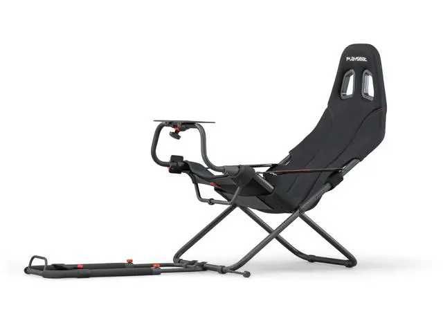 Fotel Playseat Challenge Actifit Wyścigowy Czarny Welur z Kierownicą