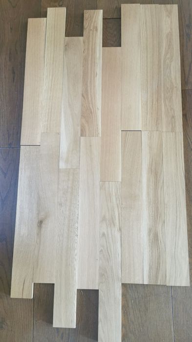 Deska lita dębowa kl Rustik oraz rustik z bielą