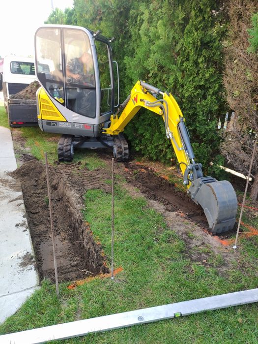 Usługi minikoparką