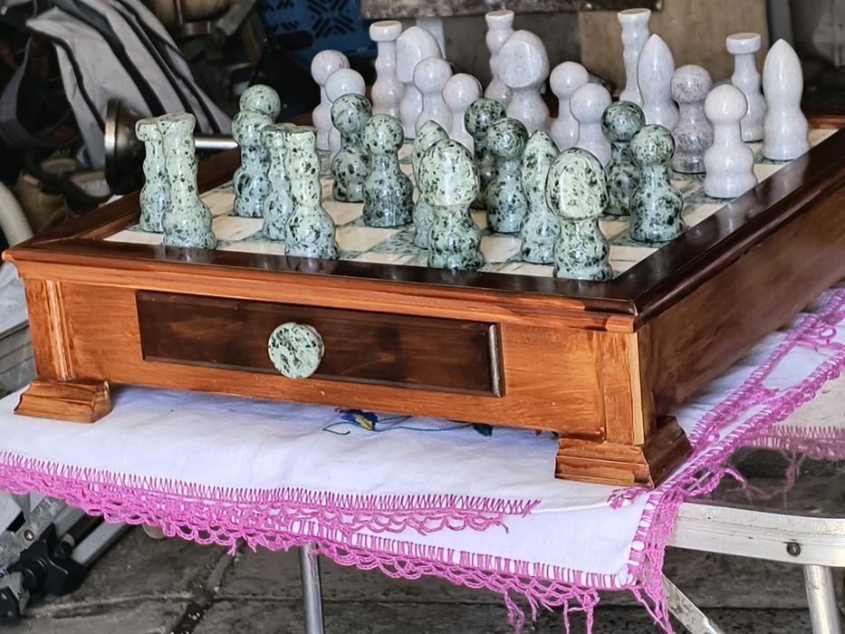 Szachy marmur ręczna robota