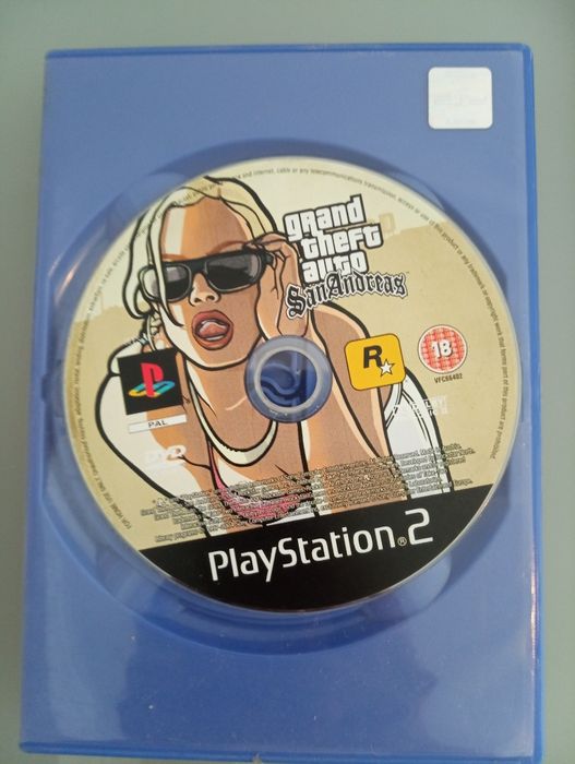 2 Jogos PS2: Grand Teft auto San Andreas	 E  Ratatouille	Playstation 2*