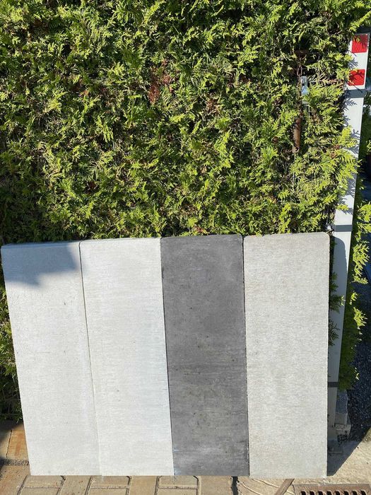 Palisada betonowa 100cm ZBROJONA tarasowa murek PRODUCENT biała
