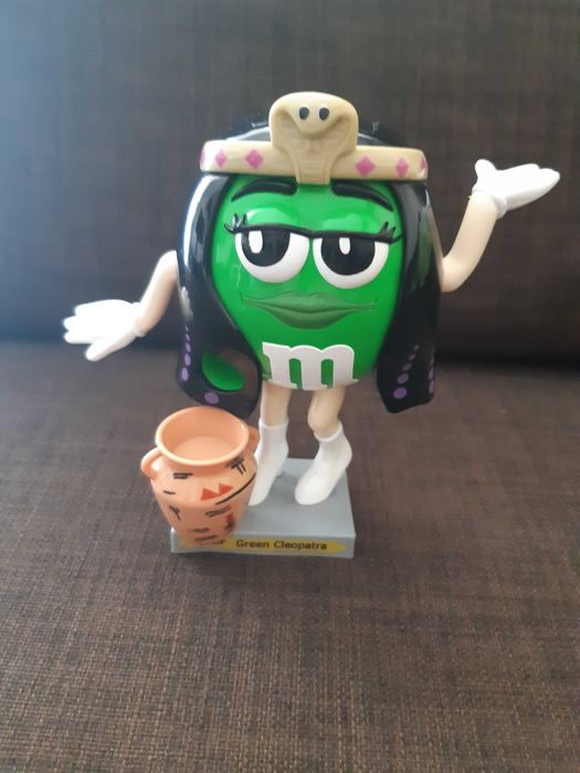 M&M's figurka kolekcjonerska Kleopatra na cukierki zielony 14cm