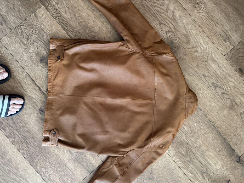 Męska kurtka skórzana ralph lauren