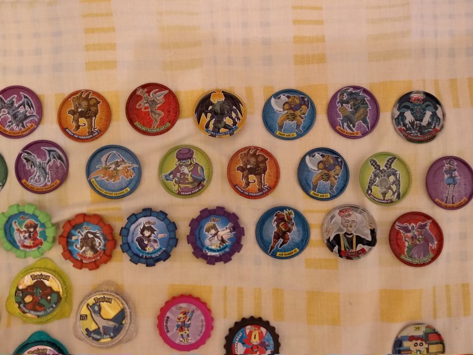 133 Tazos | Pokemon / Yu-Gi-Oh / Metabots / Shinchan / Desporto64564204938242122