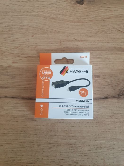 Adapter Łącznik USB 2.0 OTG Micro-B/USB 2.0 A