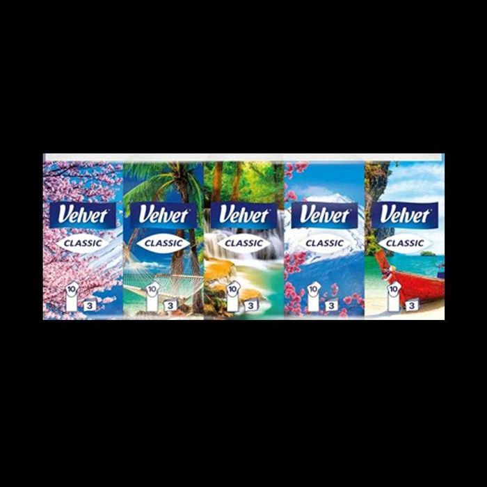 ГУРТОВИЙ ПРОДАЖ/Velvet паперові  носові хустинки