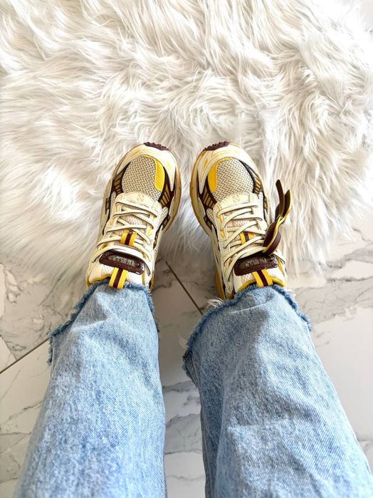 (36-45) Спортивін кросівки Off-White Be Right Yellow офф-вайт жовті