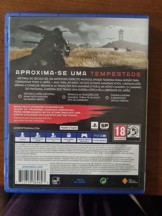 Jogo ps4 Ghost of Tsushima português