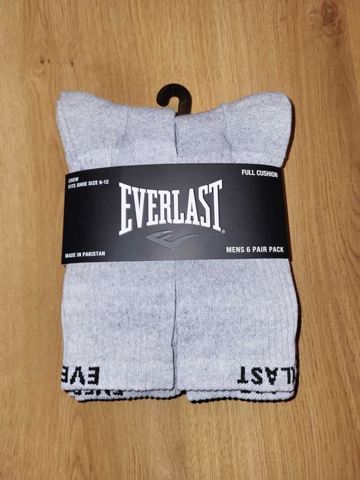 Skarpety Everlast szare - 6 par, rozm. 10