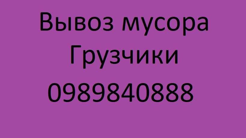 Вывоз мусора в Запорожье.Грузчики.