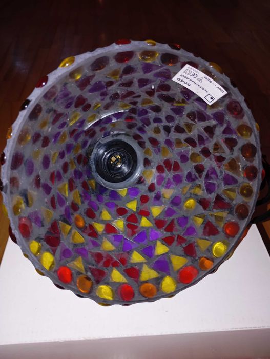 Lampa wisząca mozaika – kolorowe szkło, unikatowy design