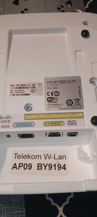 Router Cisco AIR-AP1262N-E-K9