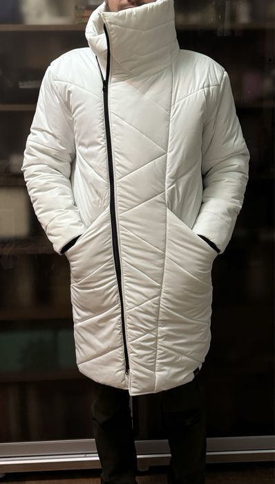 Пуховик з високим коміром РН-04, Білий (MFS to re)