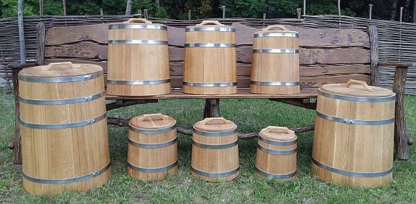 Діжки катки з дуба для соління та квашення