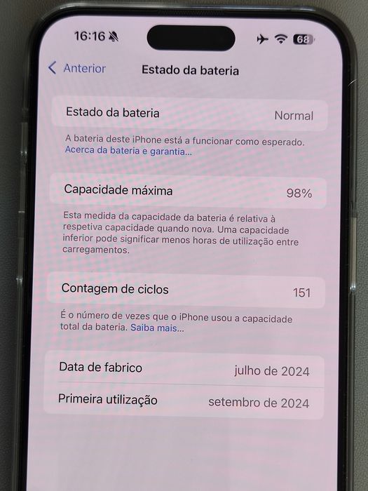 iPhone 15 Pro Max - 98% BATERIA - Garantia e Fatura como Novo