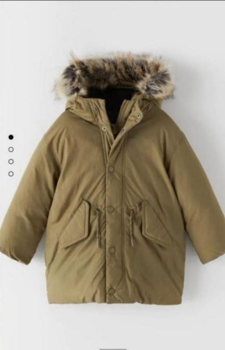 Зимняя парка zara размер в наличии 13/14лет 164