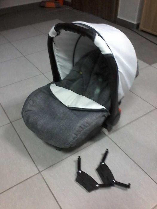 wozek 3w1 emjot black&white- uzywany