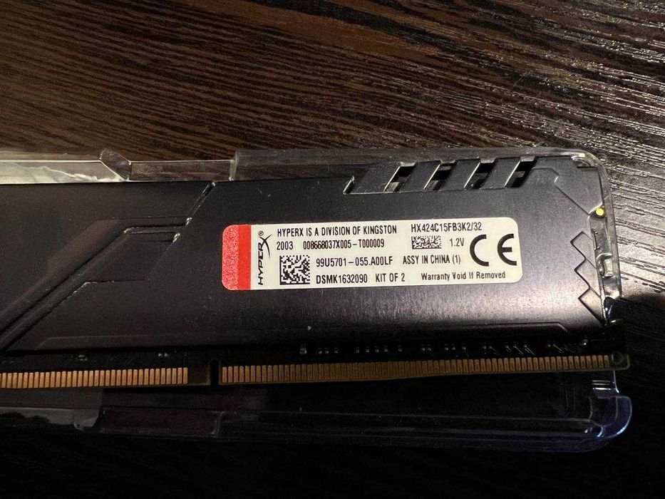 HyperX 16 GB  RAM DDR4 2400 MHz Fury Black (HX424C15FB3)