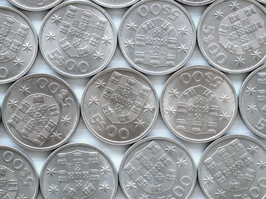 Lote de 33 Moedas 5 Escudos 1970