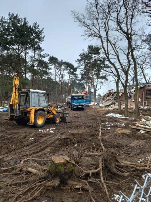 Usługi minikoparką koparką rozbiórki stawy wykopy