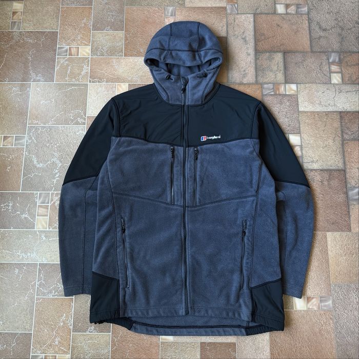 Berghaus флісова кофта з нейлоном / шерпа/ фліска на замку куртка