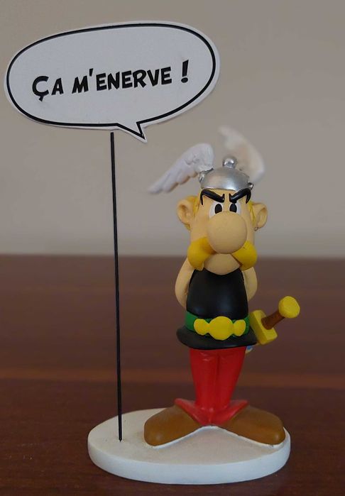 Asterix em resina com legenda