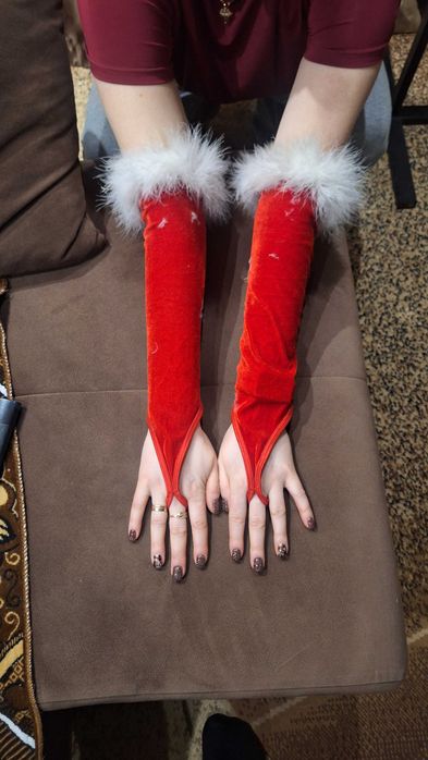 Еротичні мітенки перчатки і шапка новорічна