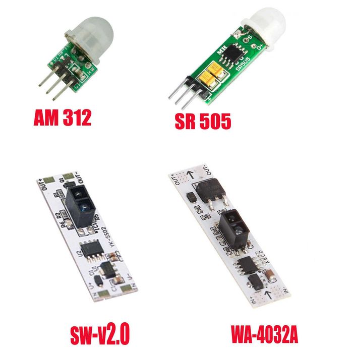 Давач руху для LED 5в /12в PIR SR505- AM312/SW-V2.0- WA4032A