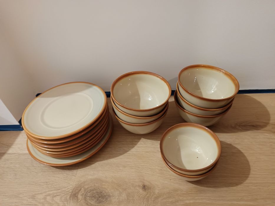 Zastawa stołowa porcelitowa Tułowice PRL