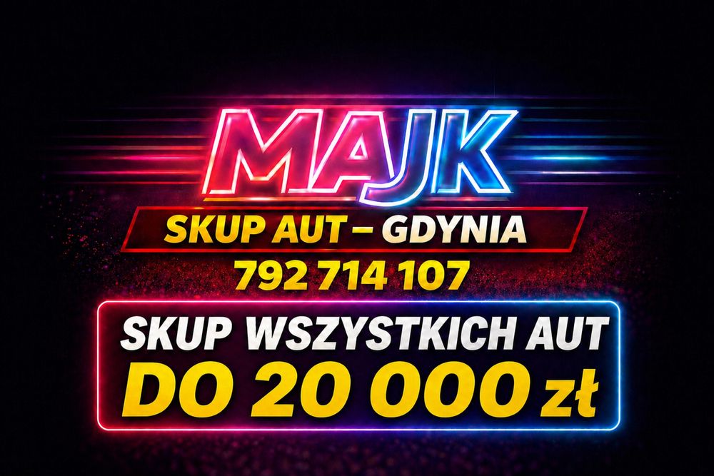 SKUP AUT  Gdynia Trójmiasto SUPER CENY  DO 20 000 ZŁ!