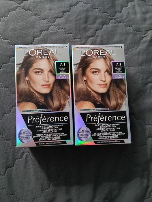 Farba L'Oreal Paris 7.1 Popielaty Blond NOWE