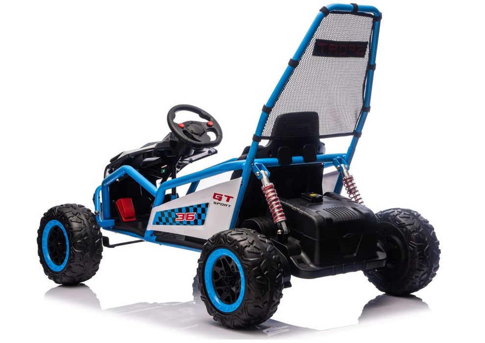 7-12km/h auto goakrrt Na Akumulator DM-107 24V7 Cichy Silnik Niebieski