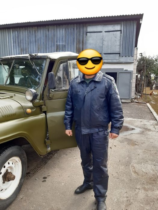 мотокомбінезон з натуральноі шкіри