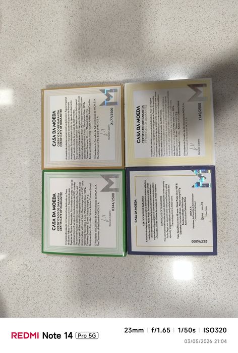 Moedas Proof coleção
