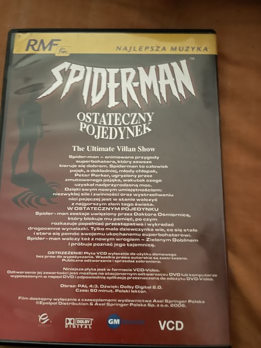 Plyta film dvd Spider-Man Ostateczny pojedynek