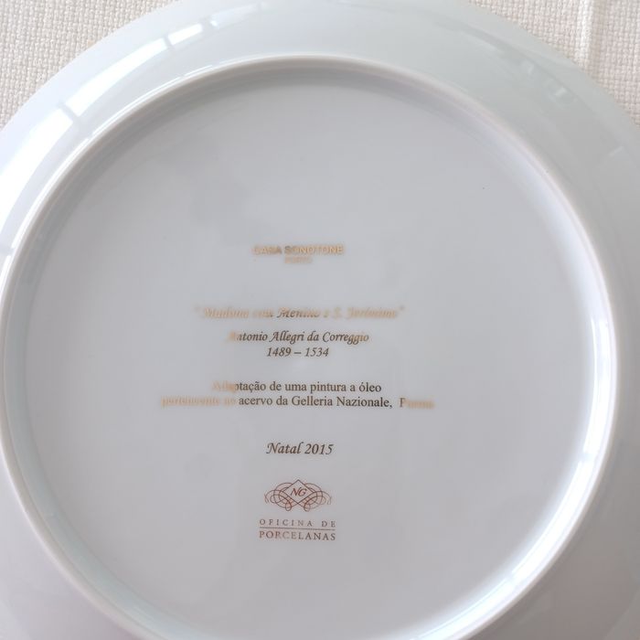 Prato porcelana Natal 2015 Casa Sonotone