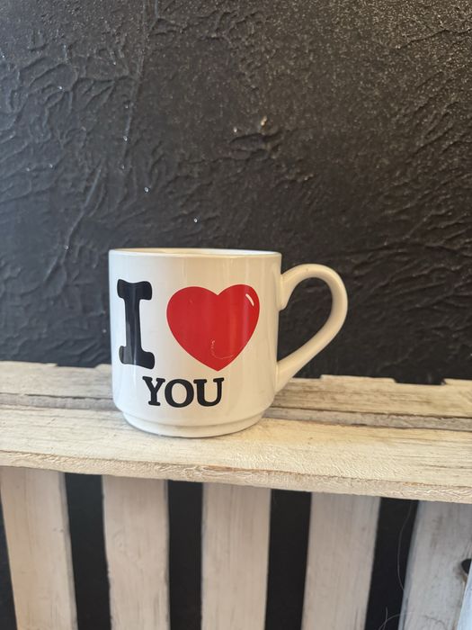 Bardzo duzy ceramiczny kubek I Love You