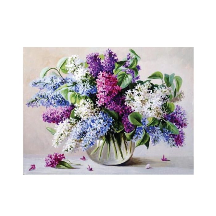 Diamond painting haft diamentowy  - dziki bez (3019)