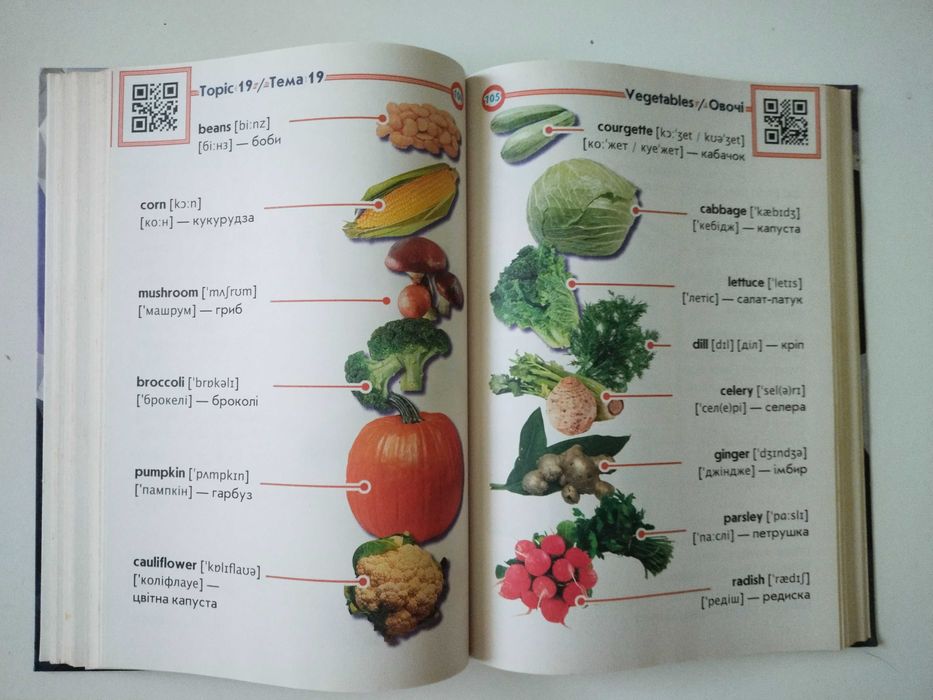 Підручник з англійської мови 1-4 клас словник