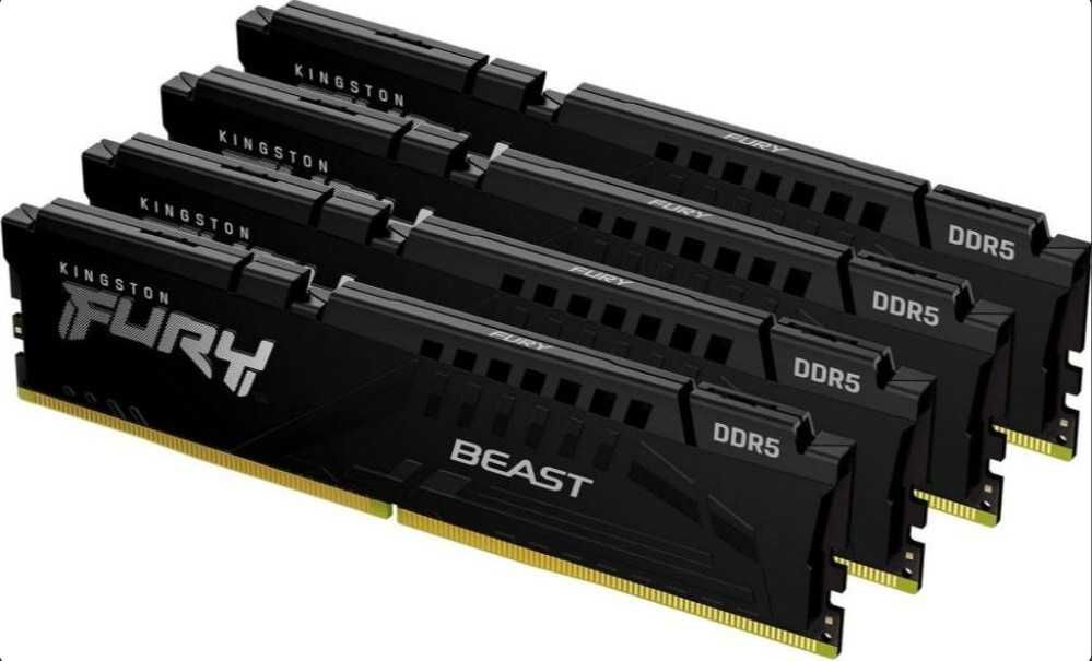 ОЗУ Kingston FURY 128GB (4x32GB) DDR5 5600 MHz Beast Black