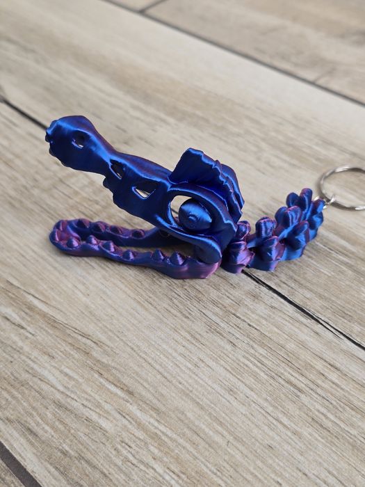 Keyspinner + Spinozaur 2w1 3D - KeyRambit KeyFlipper Druk3d Fidget