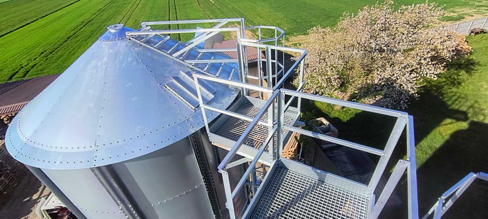 Silos lejowy 56T – montaż i transport | POLSKA PRODUKCJA
