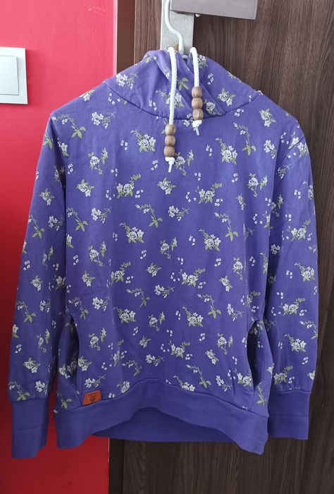 Bluza fioletowa z kapturem