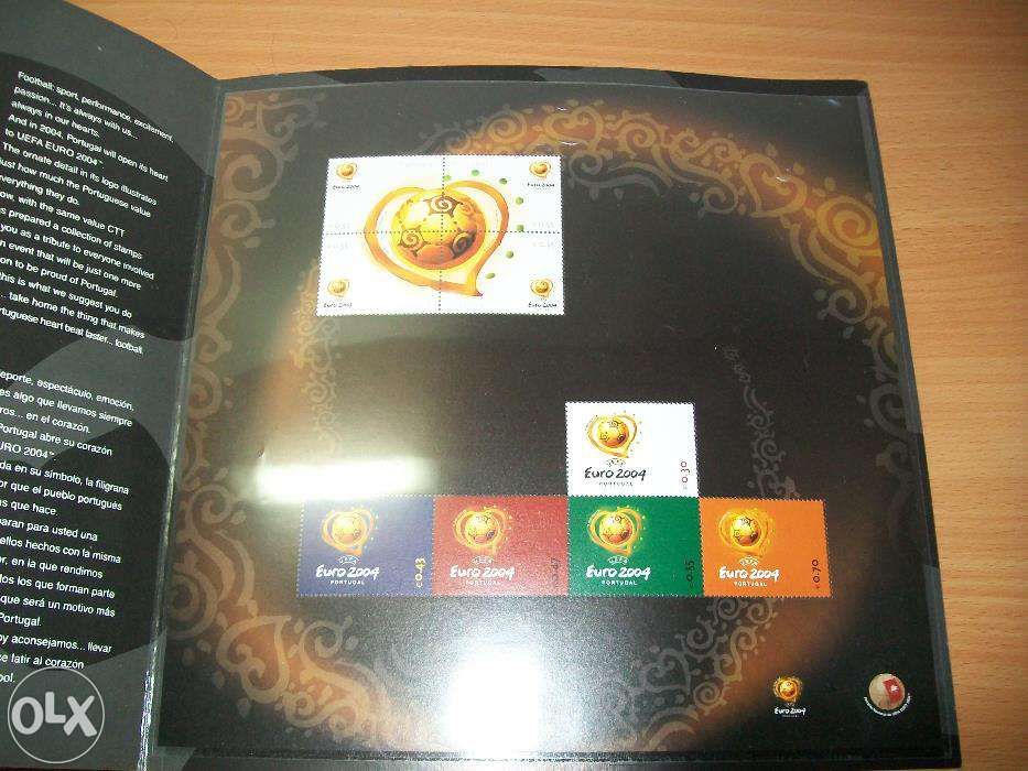 Carteira selos euro 2004