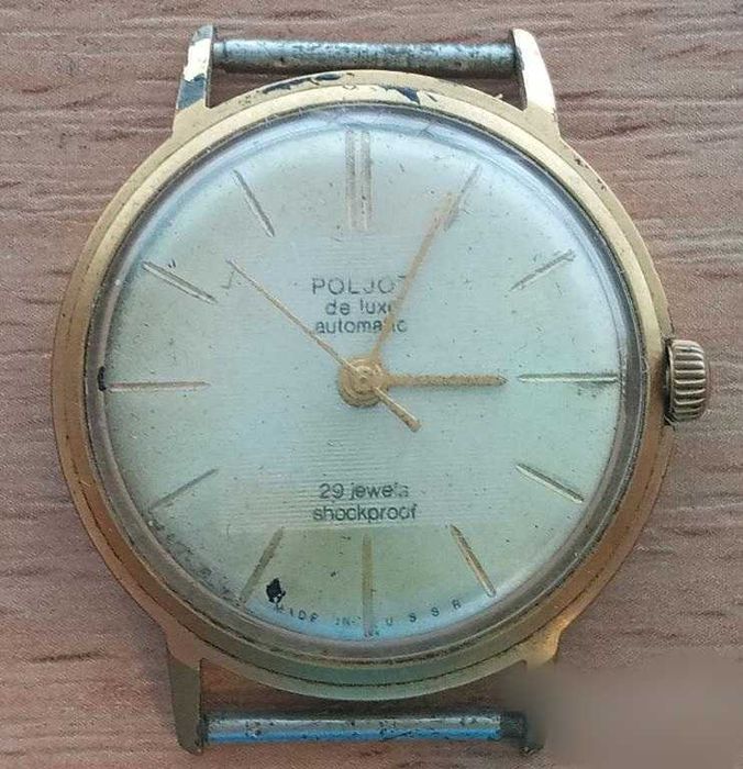 СССР Мужские Часы Полет de Luxe automatic 23 камня позолота Au 20