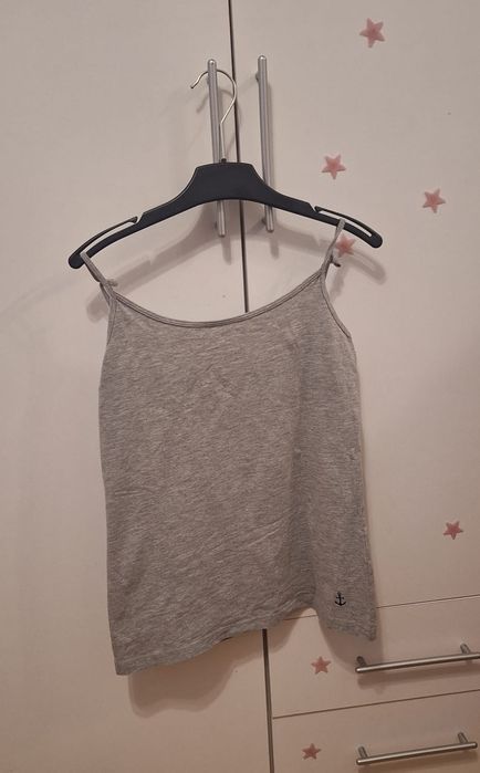 Gray Sleeveless Top, Size 36/38